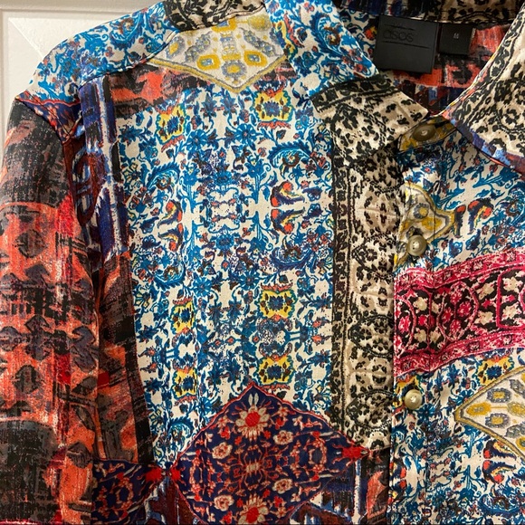 Men’s Paisley Patterned Button Down - Picture 3 of 5